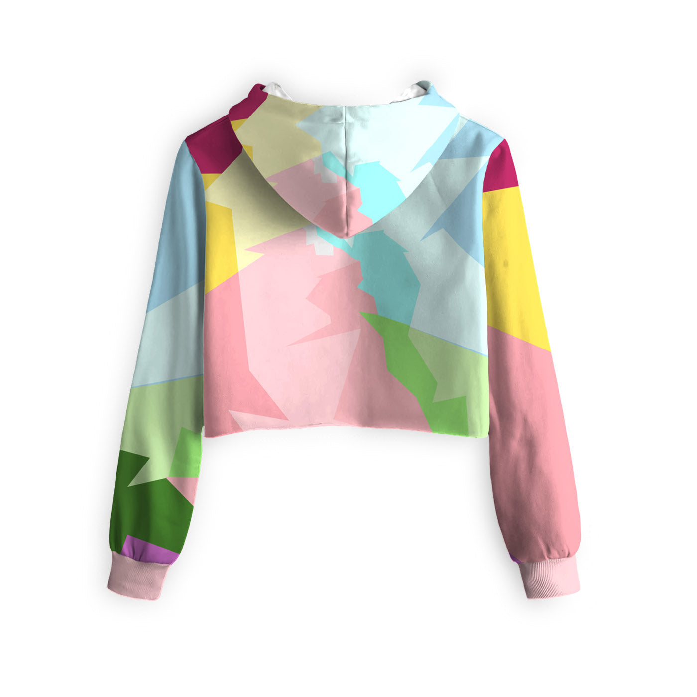 Colorful Ara Cropped Hoodie