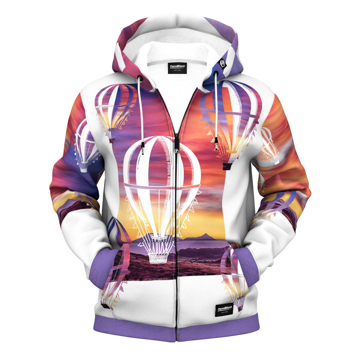 Balloon Wonderland Zip Up Hoodie