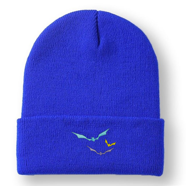 Bats Embroidered Cuffed Beanie