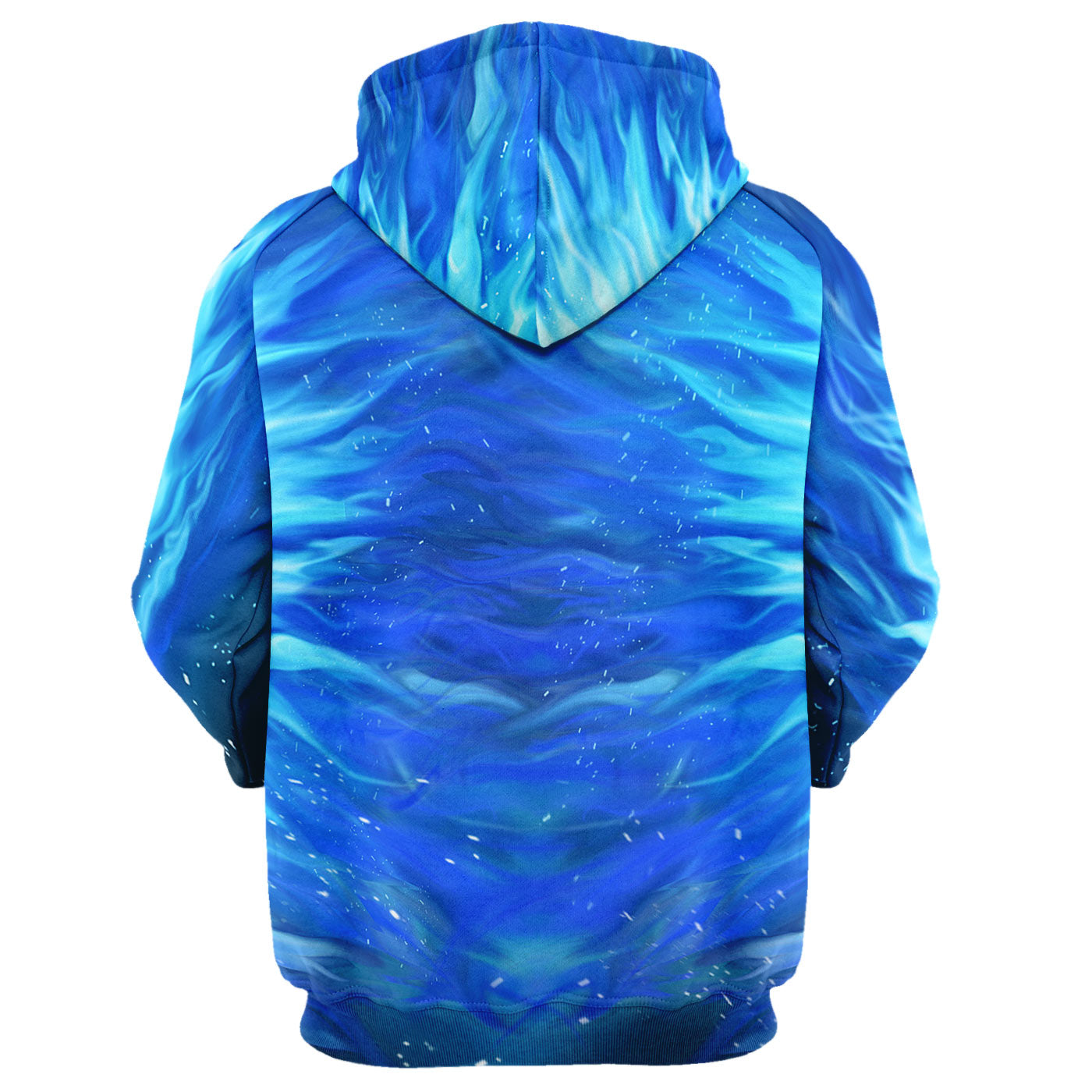 Blue flamed skull Hoodie