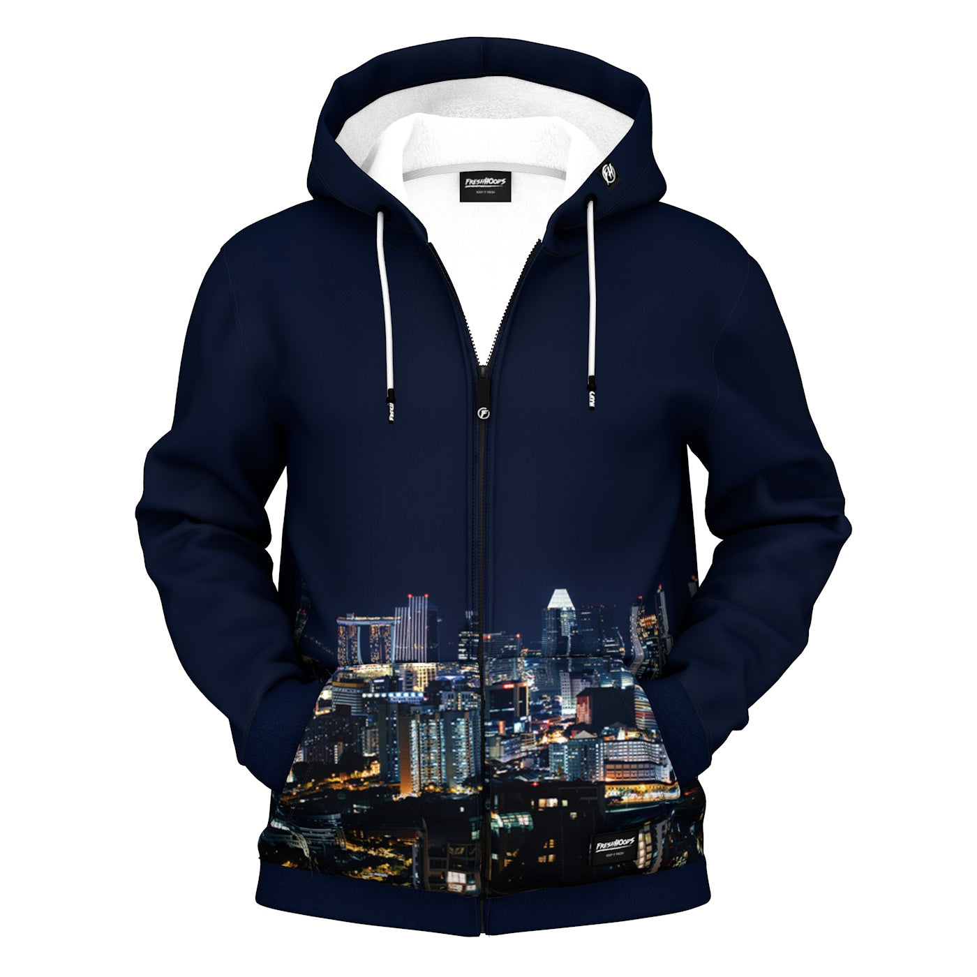 City Rain Zip Up Hoodie