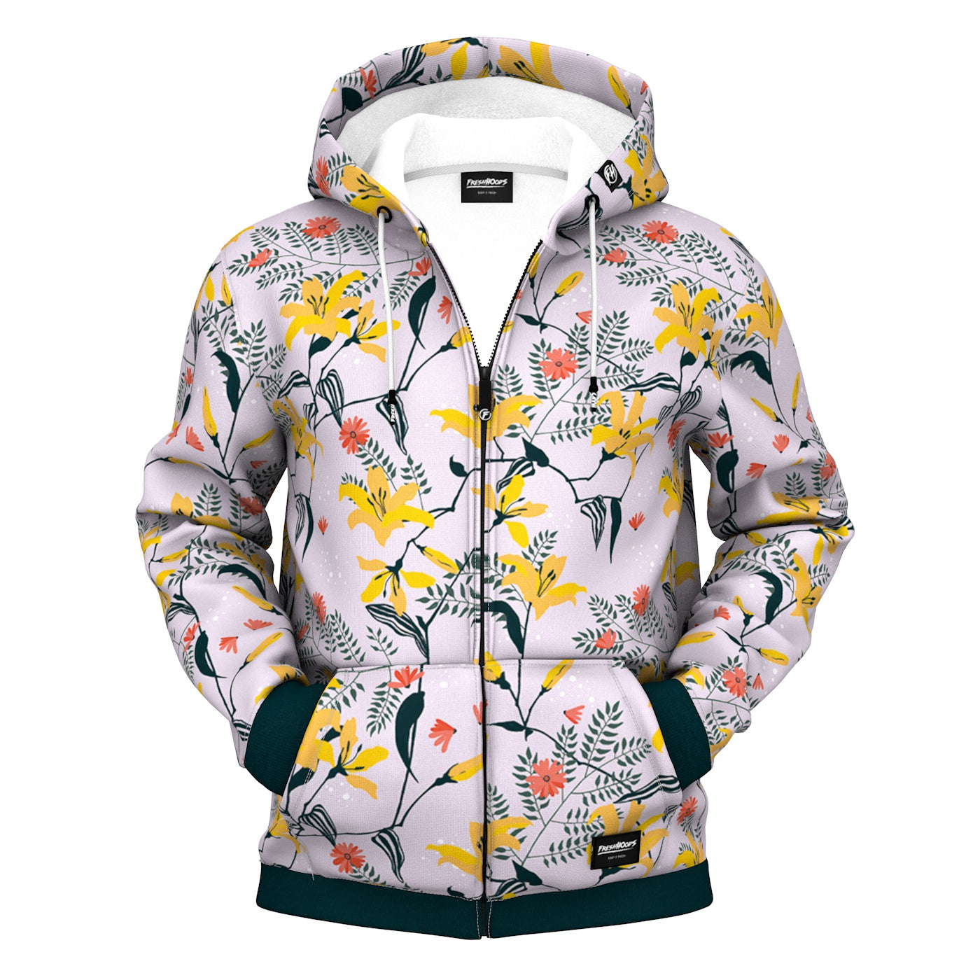 Cultural Lily Zip Up Hoodie