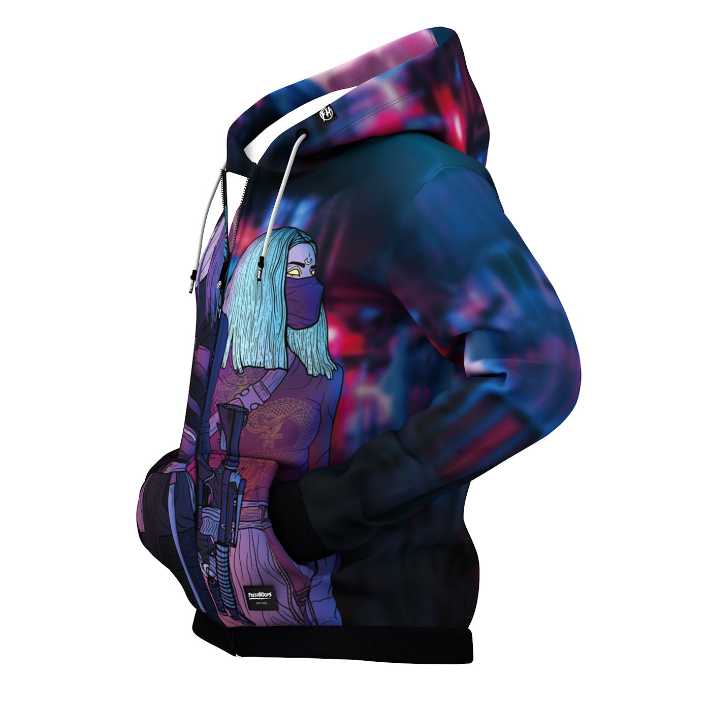 Cyber Punk Zip Up Hoodie