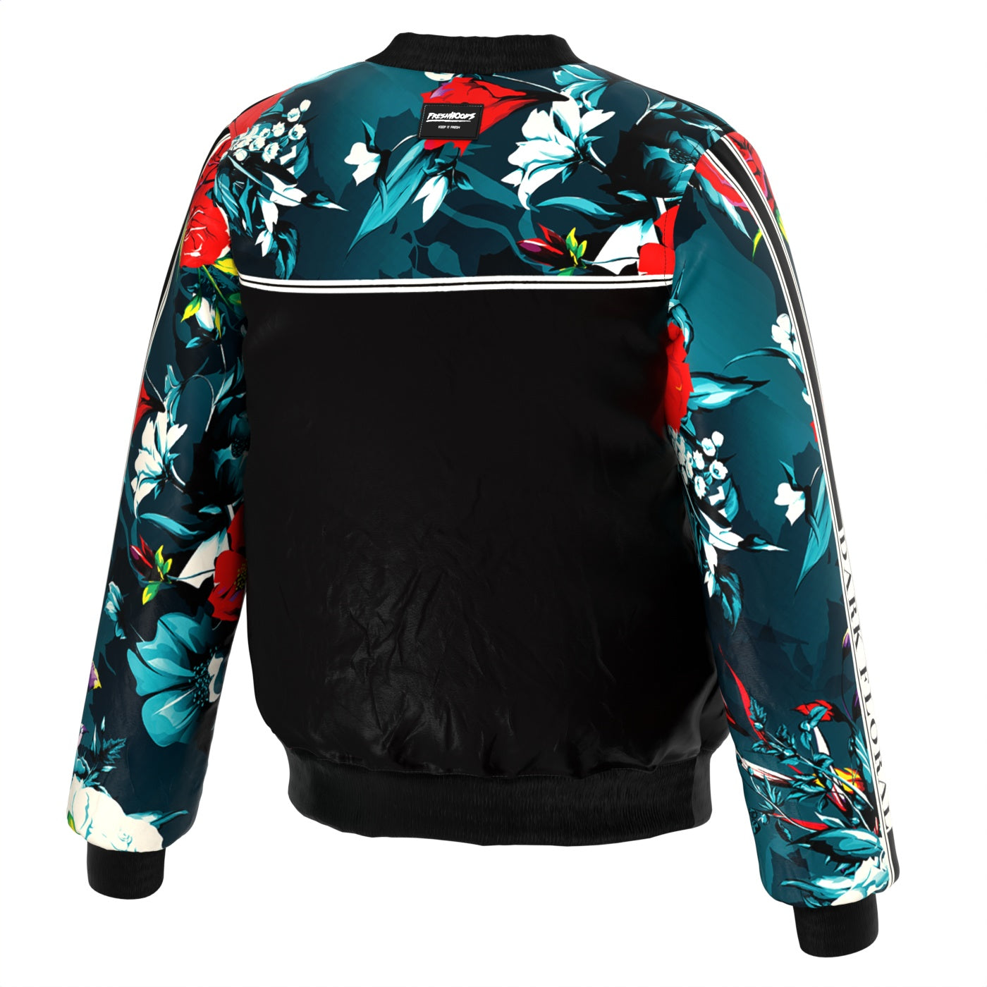 Emerald Floral Bomber Jacket