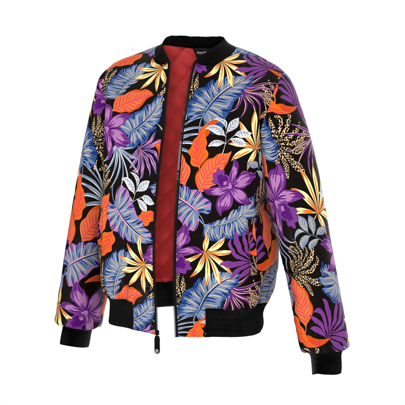 Evening Floral Dance Bomber Jacket