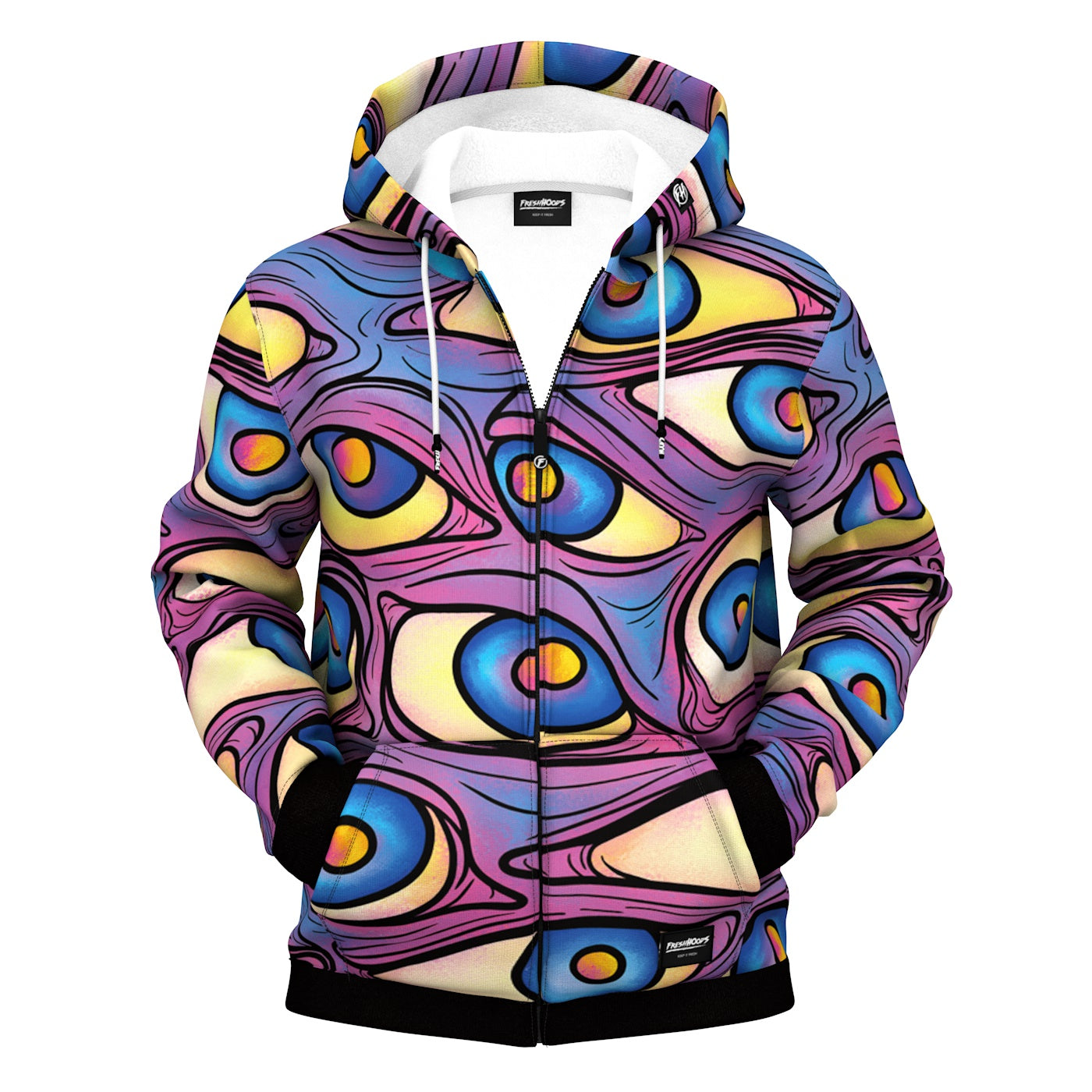 Eye Disagree Zip Up Hoodie