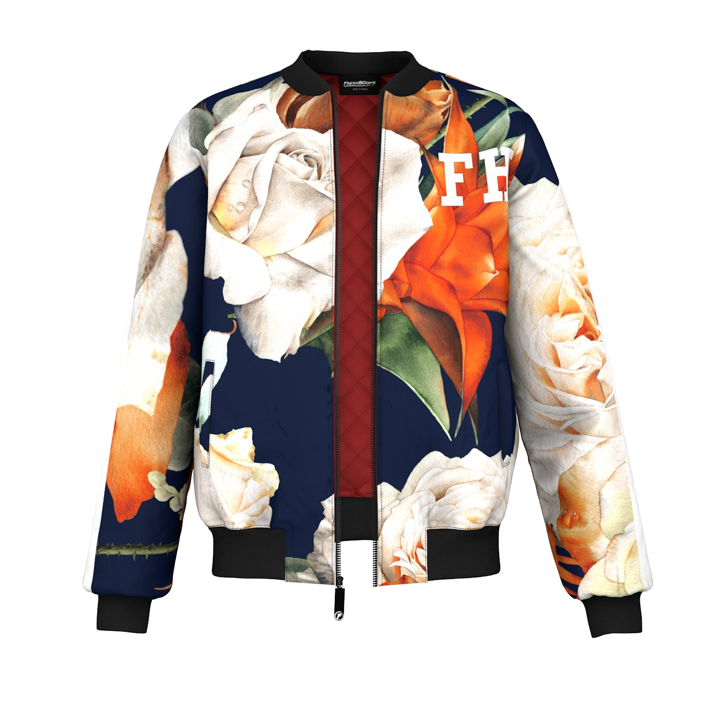 Rose Blossom Bomber Jacket