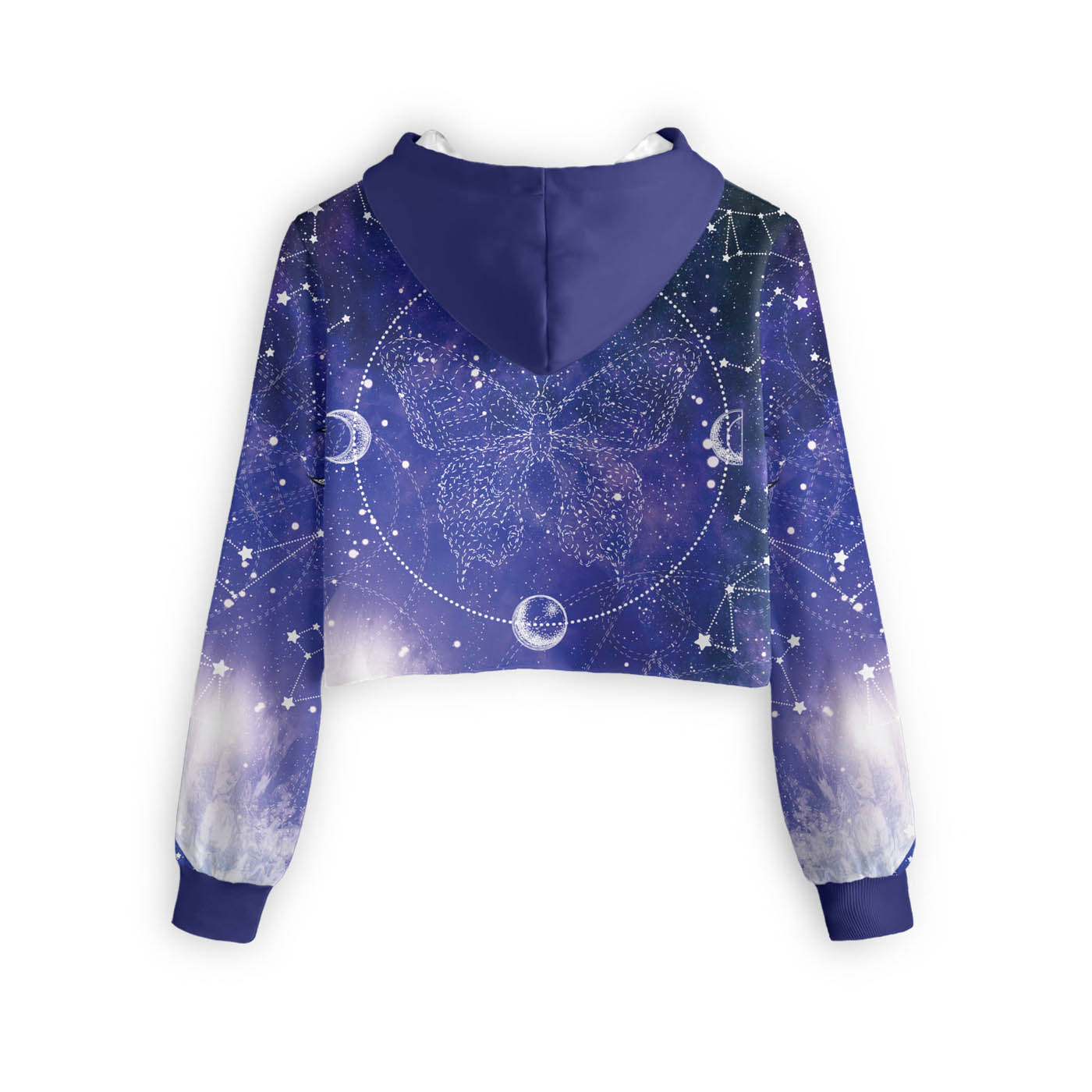 Mariposa Stars Cropped Hoodie