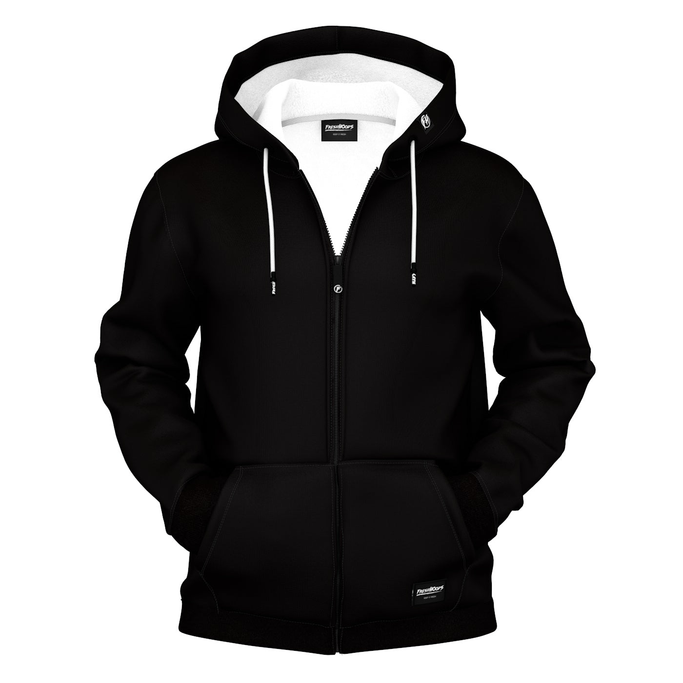 Glowing Man Zip Up Hoodie