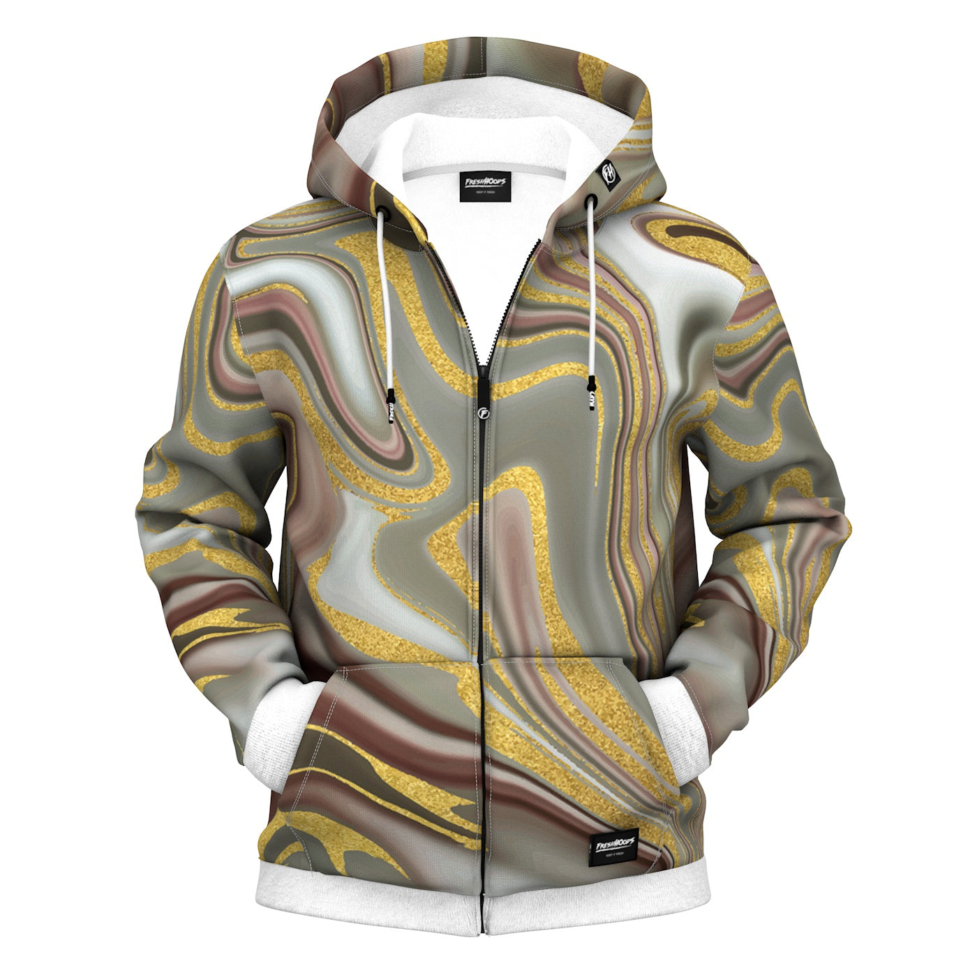 Golden Path Zip Up Hoodie