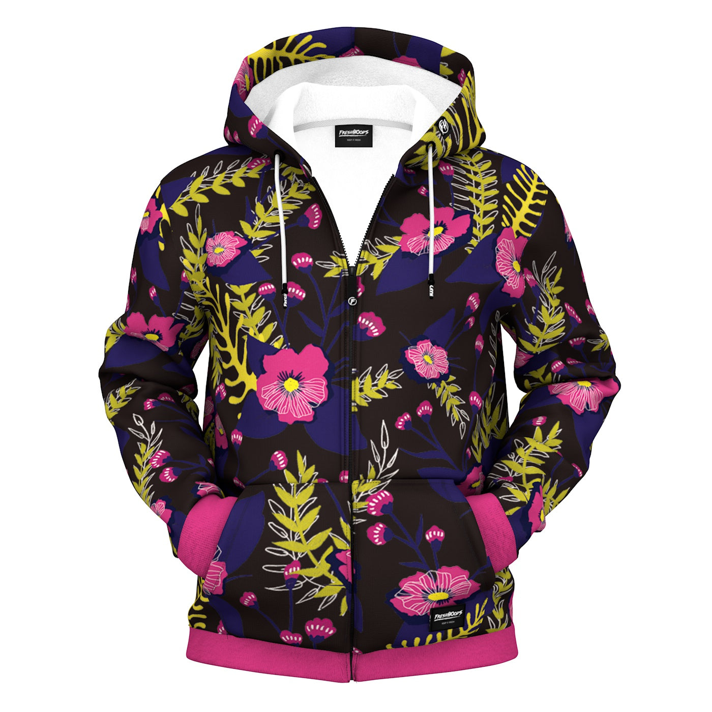 Lenten Rose Zip Up Hoodie