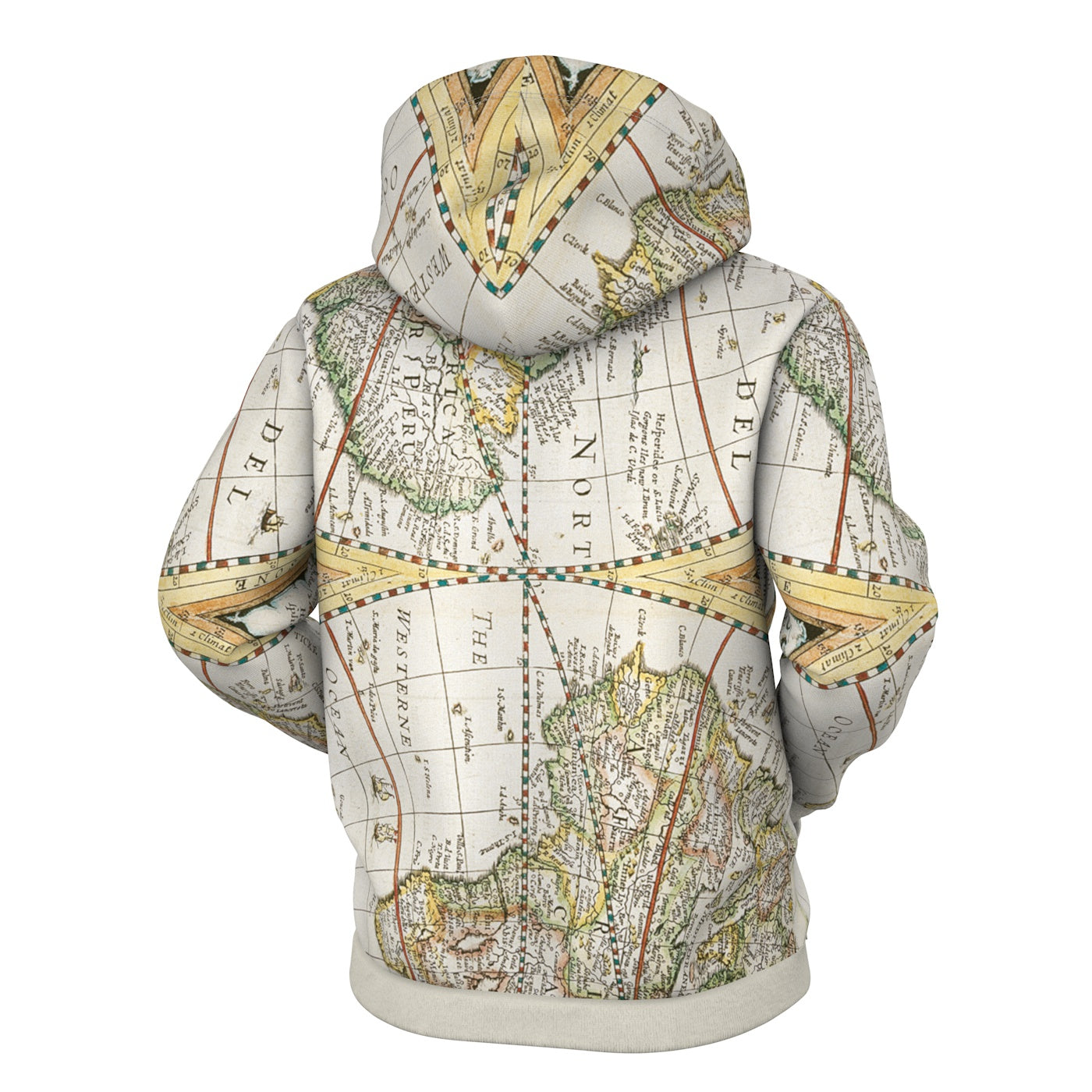 Map Zip Up Hoodie