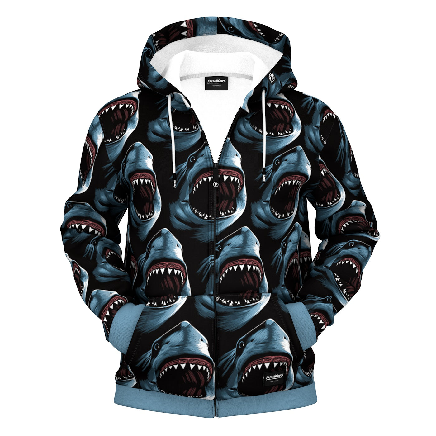 Megalodons Zip Up Hoodie