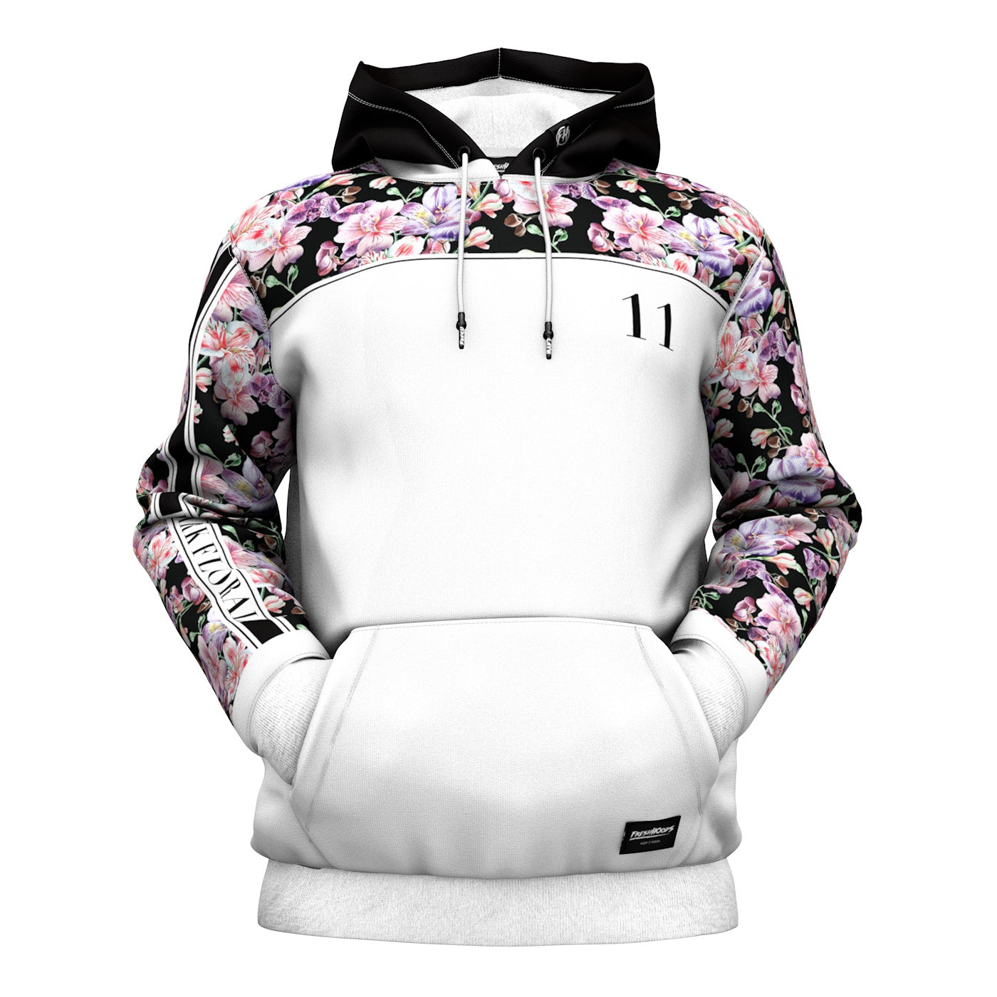 Midnight Pink Blossom Hoodie