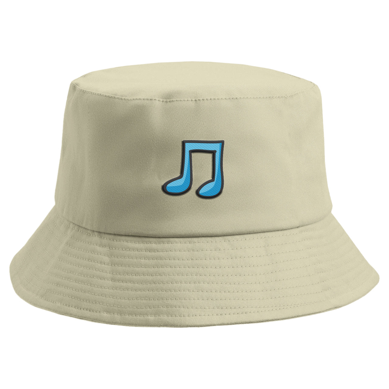 Embroidered Musical Note Bucket Hat