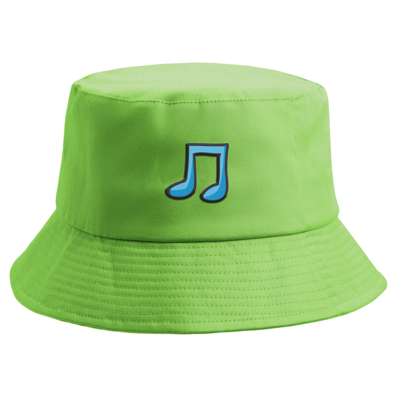 Embroidered Musical Note Bucket Hat