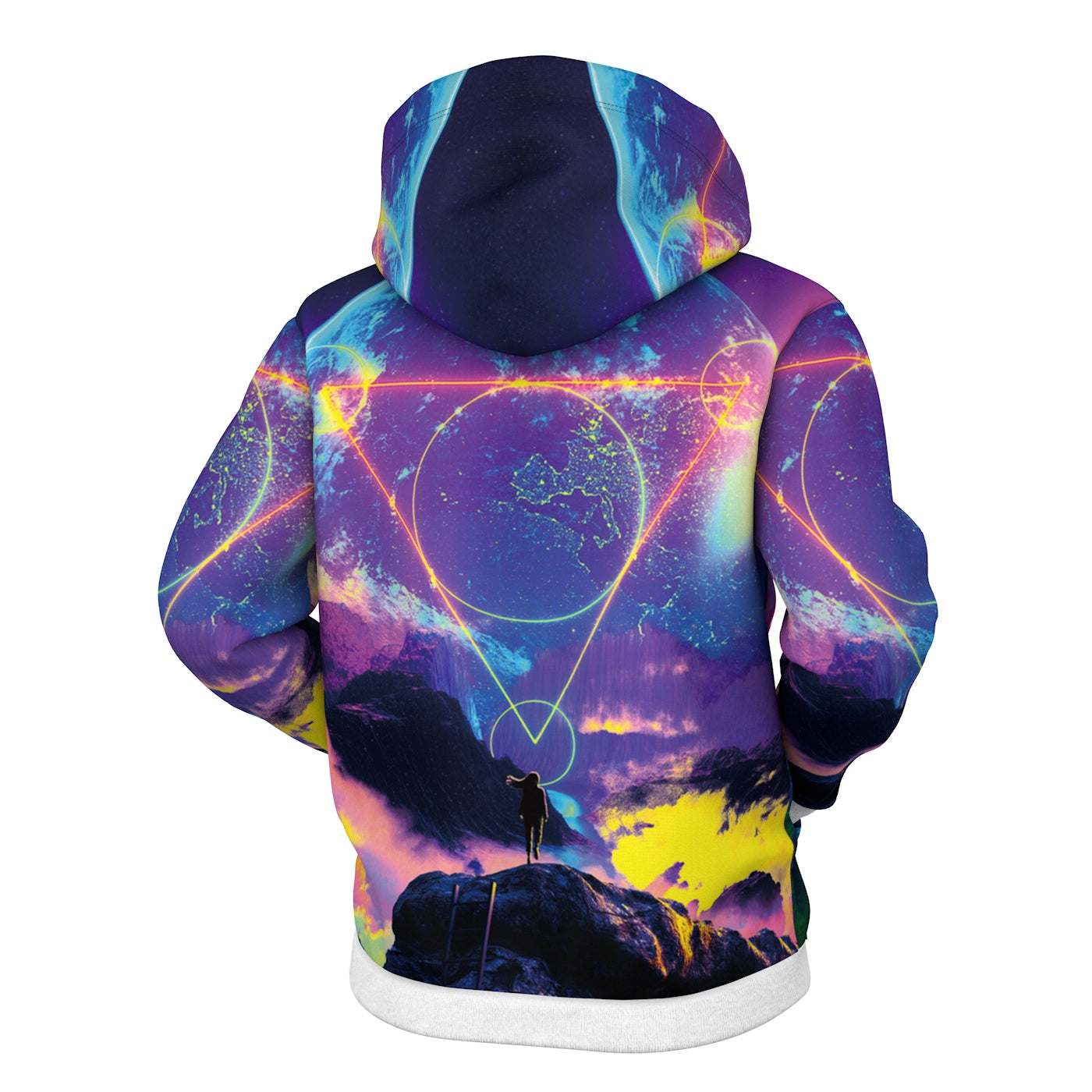 Neon Night Zip Up Hoodie