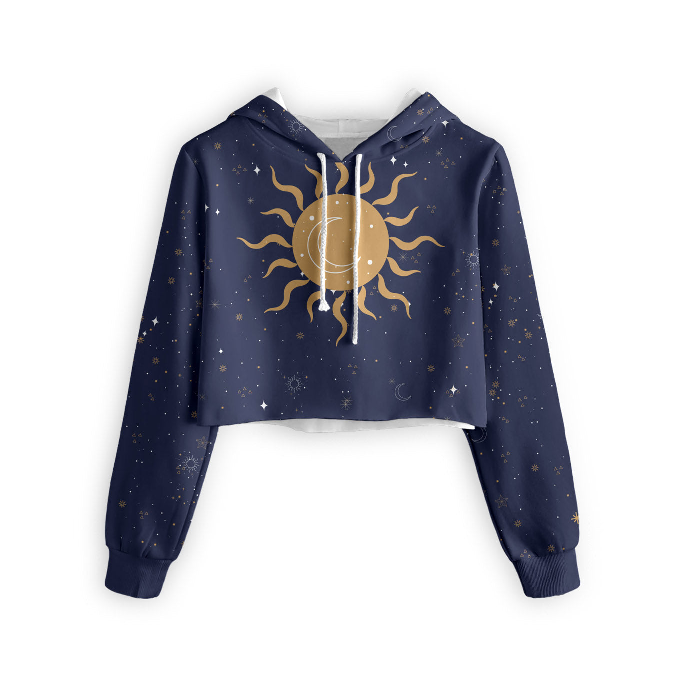 Night Sky Cropped Hoodie