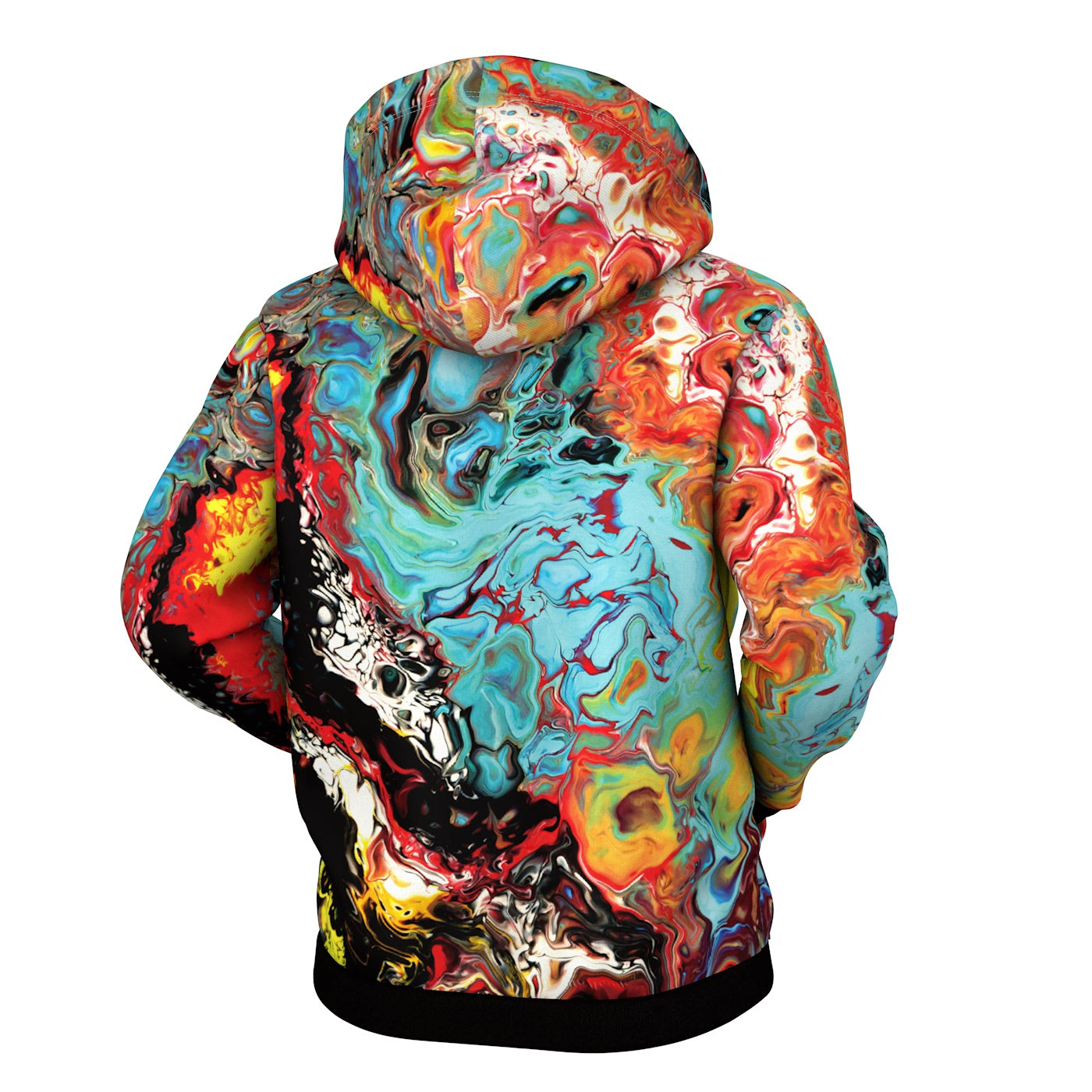 Oil Painting Zip Up Hoodie