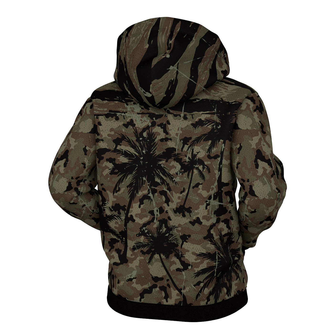 Palm Camo Zip Up Hoodie