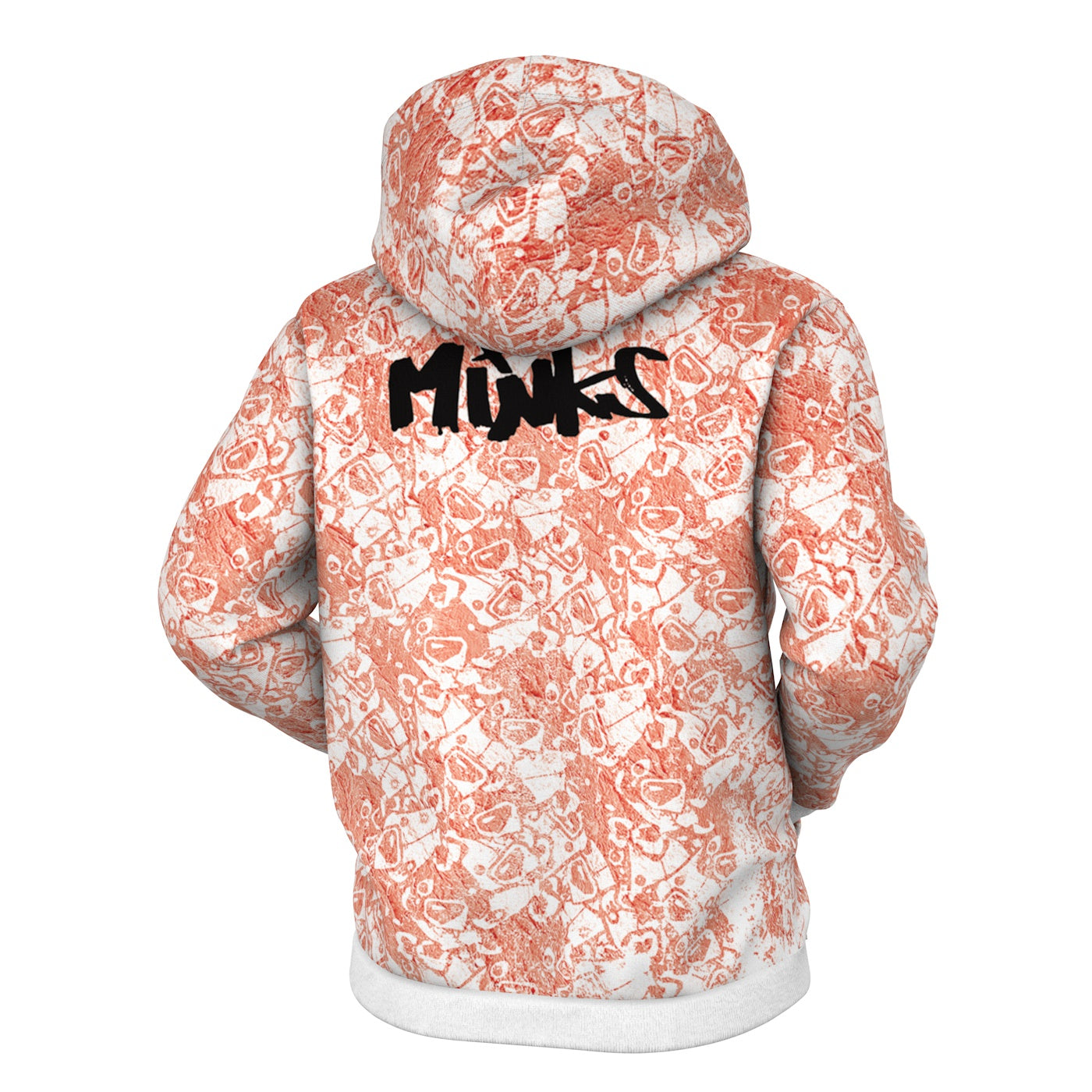 Pattern Design Zip Up Hoodie