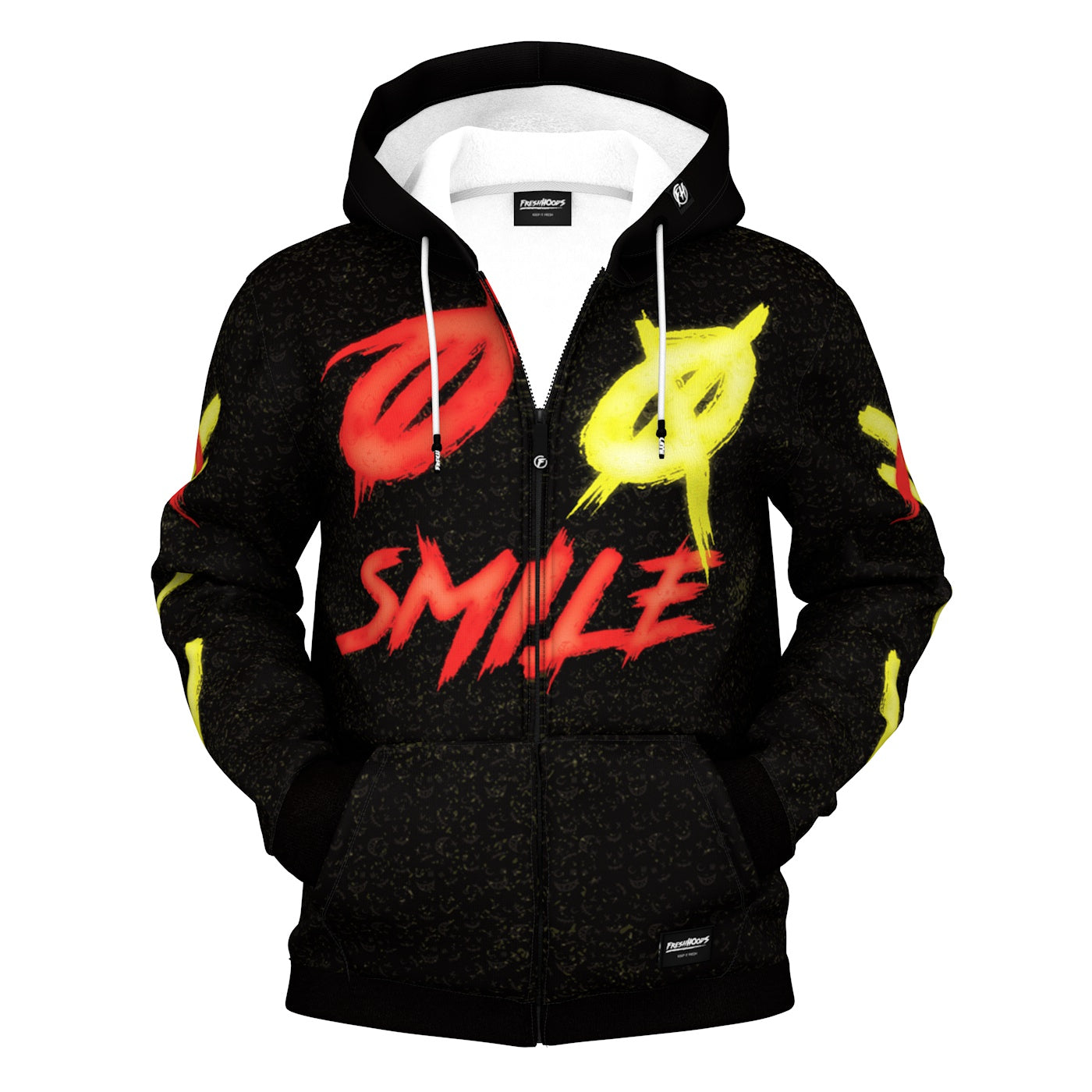 SMILE XO Zip Up Hoodie