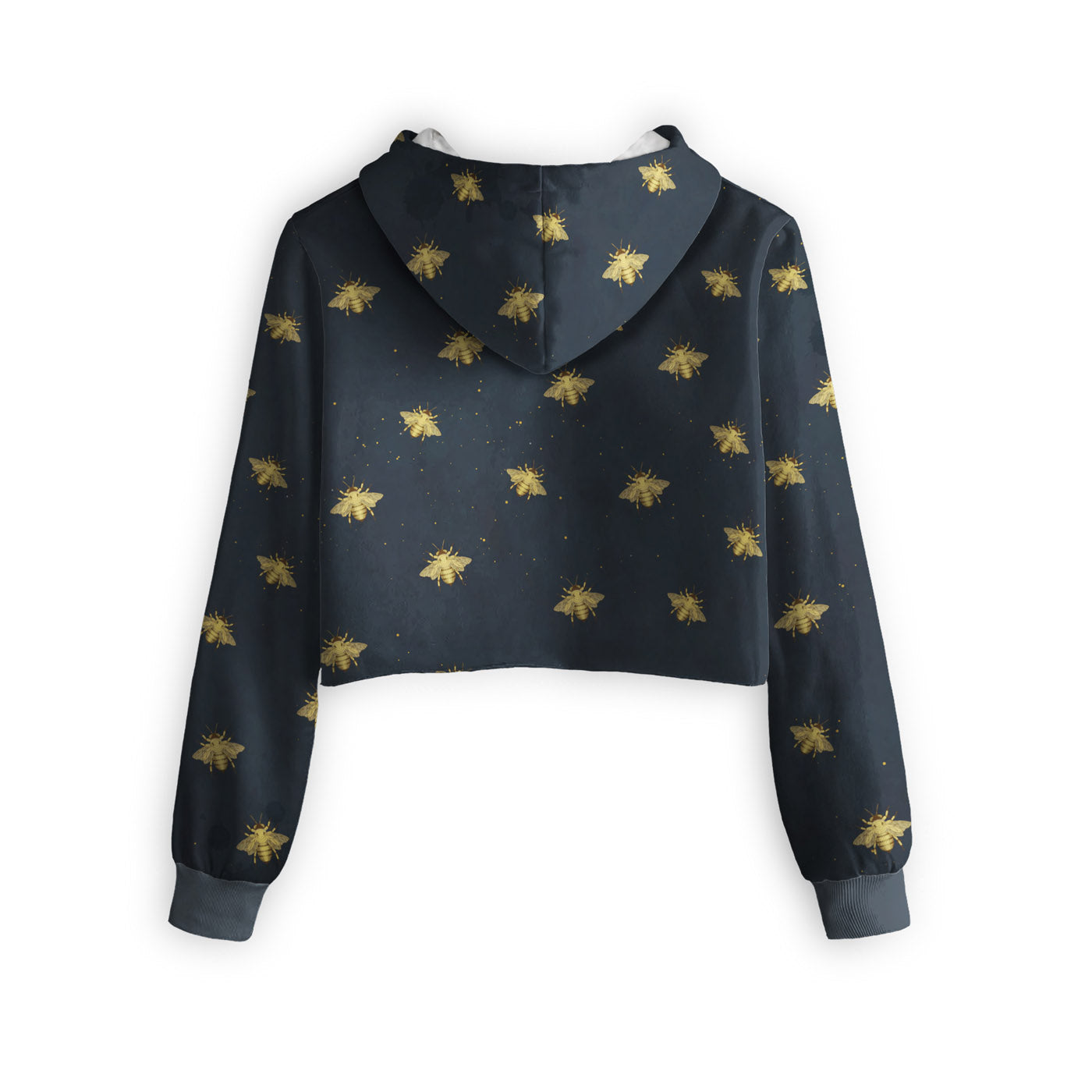 Golden Bee Cropped Hoodie