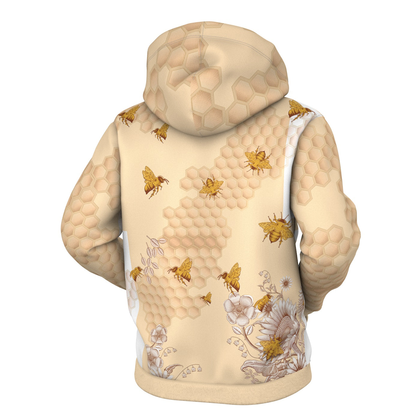 Sunflower Bee Zip Up Hoodie