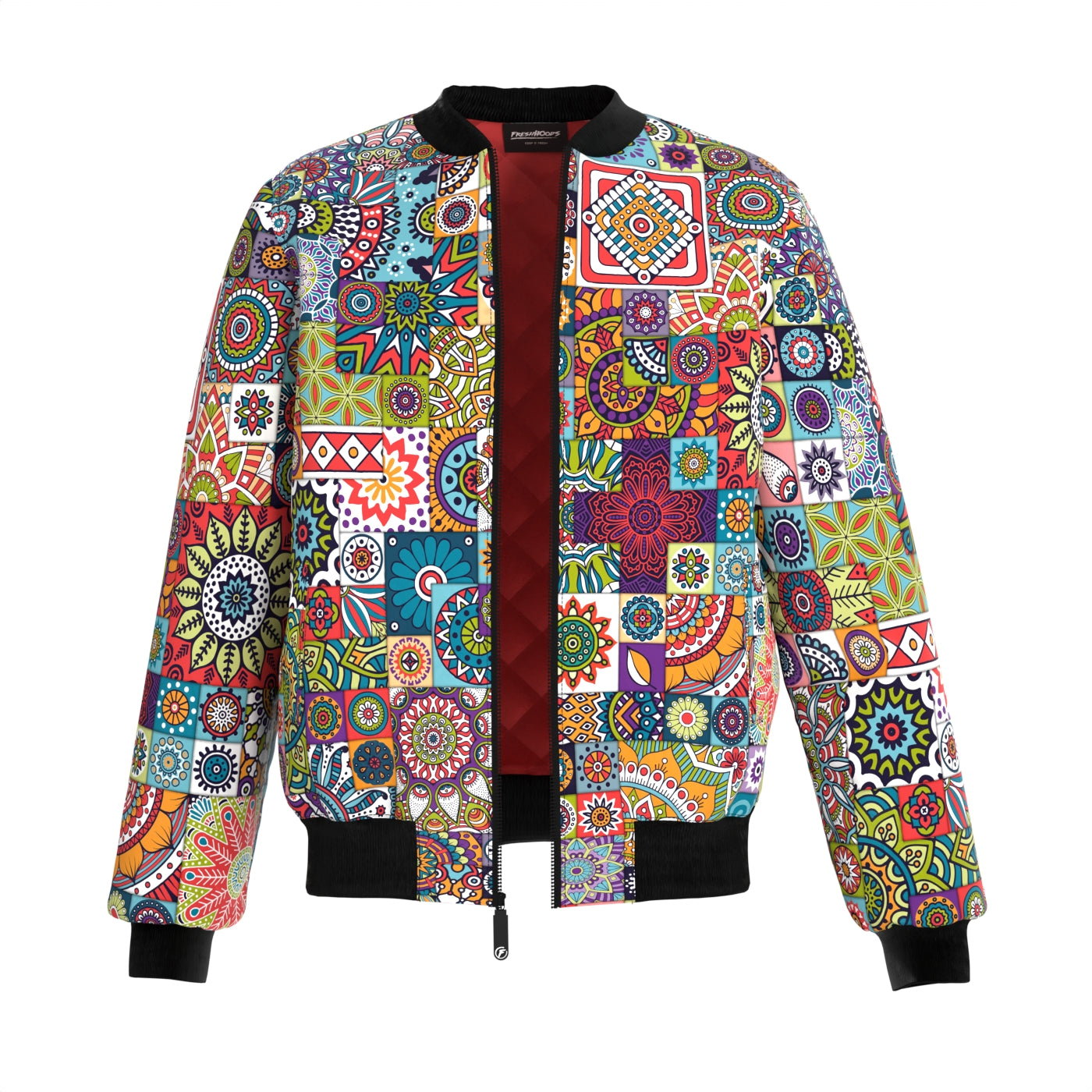 Tribal Mosaic Bomber Jacket