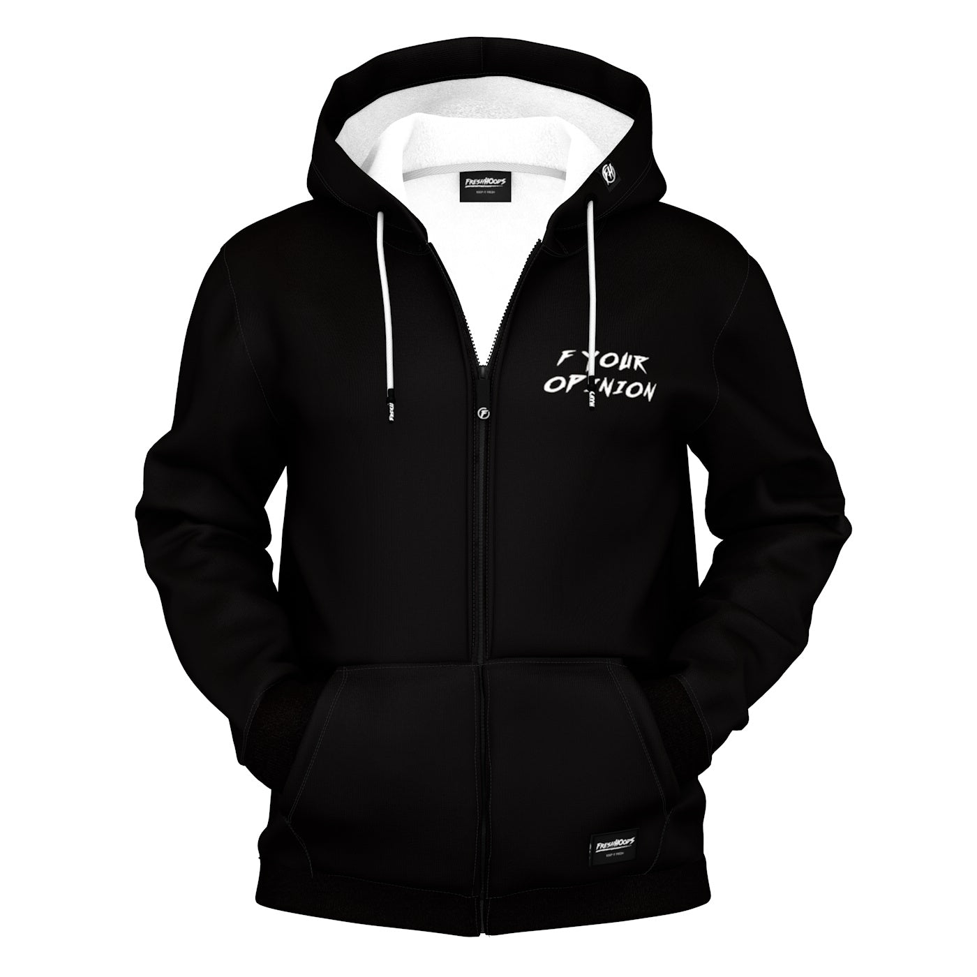 Who Cares Zip Up Hoodie