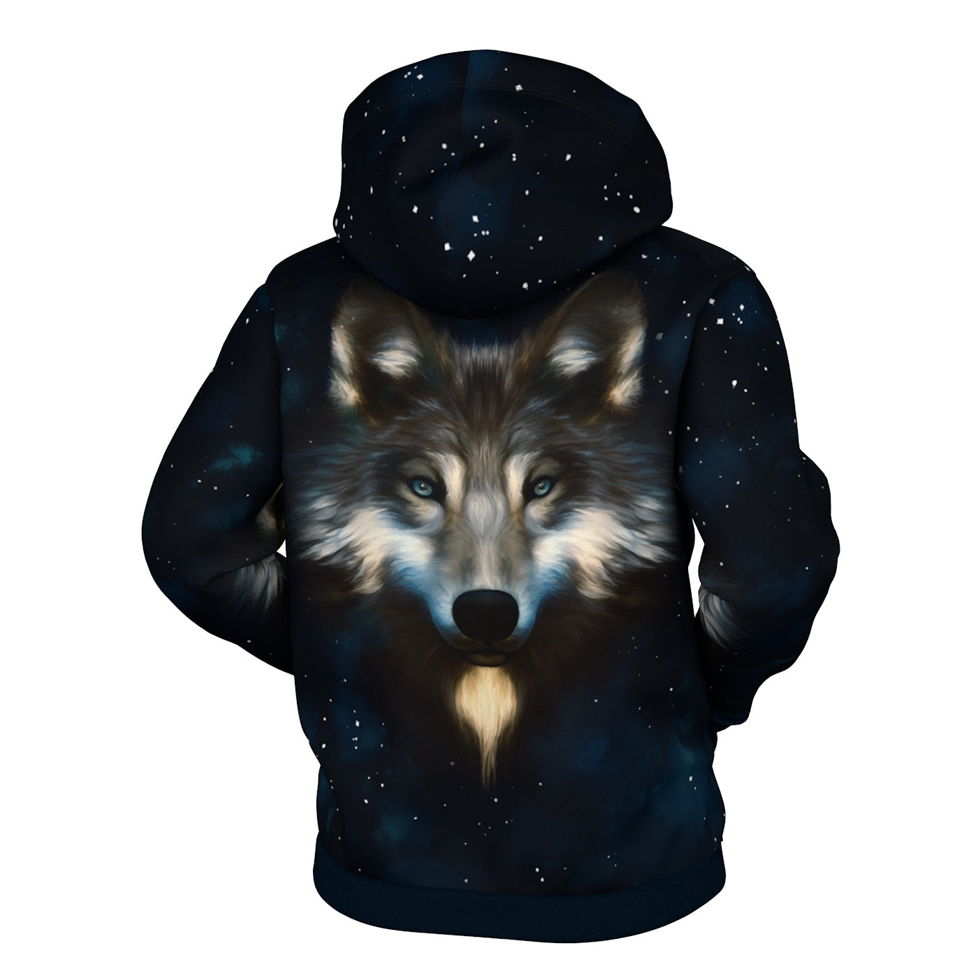 Wolf In Night Zip Up Hoodie