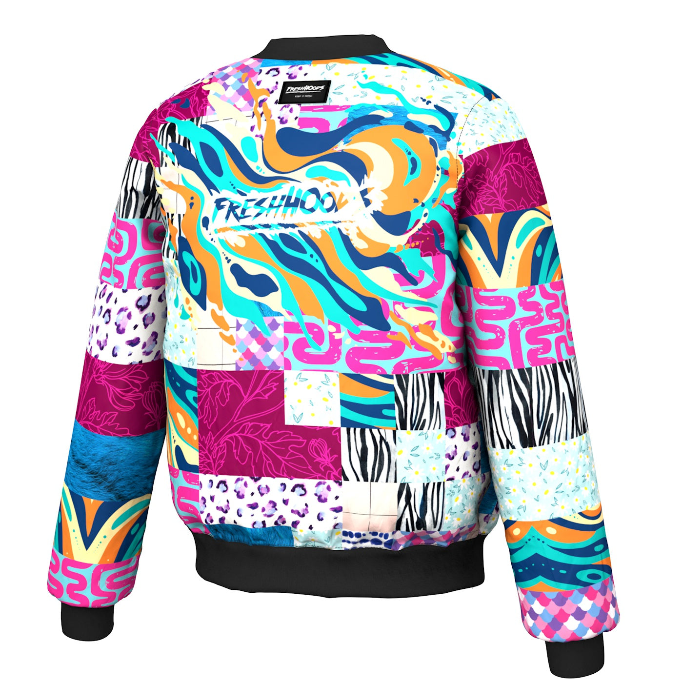 Off Magenta Bomber Jacket