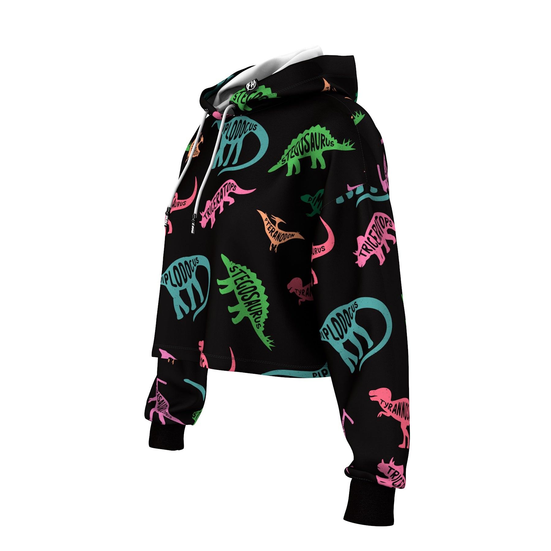 Dinosaurs Cropped Hoodie