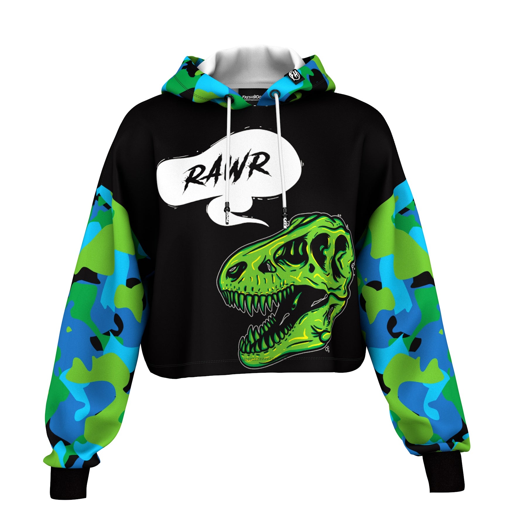 Rawr Cropped Hoodie